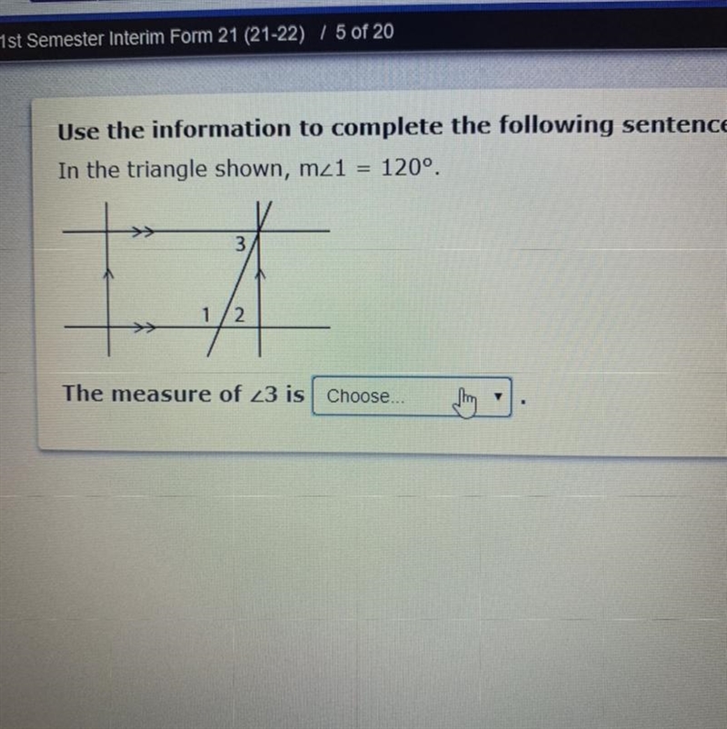 Is it A 180 B 120 C 45 D 60-example-1