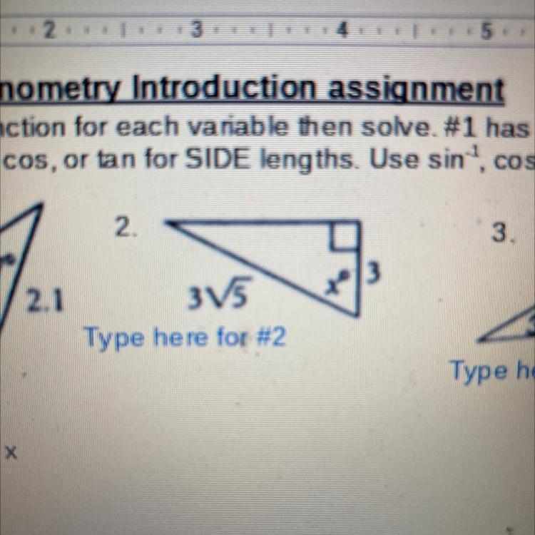 What is the trig function equation for this problem?-example-1