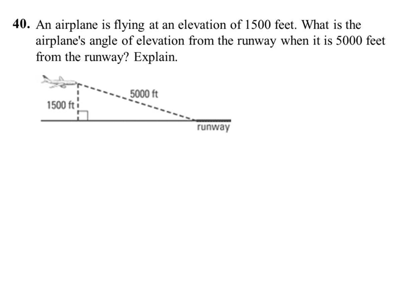 Can someone please help question: An airplane is flying at an elevation of 1500 feet-example-1