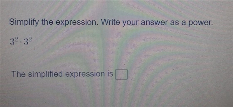 Simplify the expression write your answer as a power ​-example-1