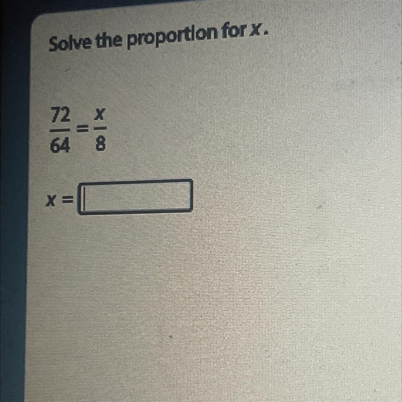 Solve the proportion for x-example-1