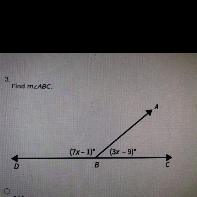 Find m A.)21* B.)19* C.)48* D.)132*-example-1