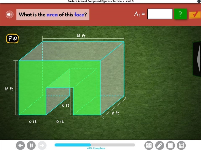 What is the area of this face?-example-2