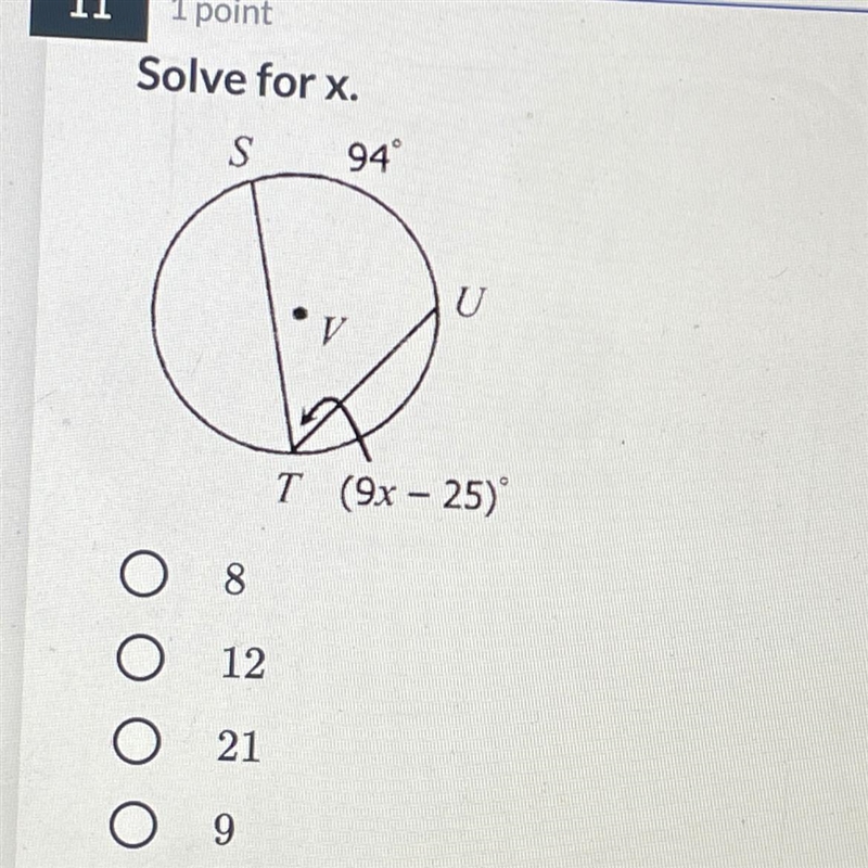 This is geometry find x!-example-1