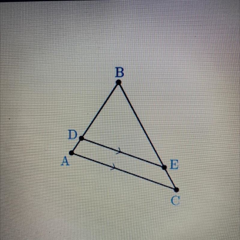 PLEASE HELP ME!!! Find BE is AD=2,CE=1.8 and BD=4 BE=3.4 BE=6 BE=0.9 BE=3.6-example-1