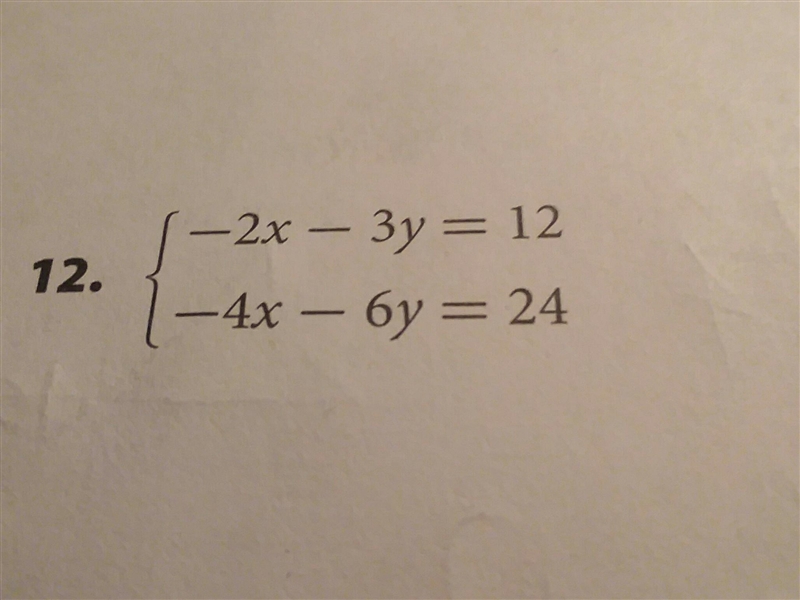 Solve each system of linear equations by substitution ​-example-1