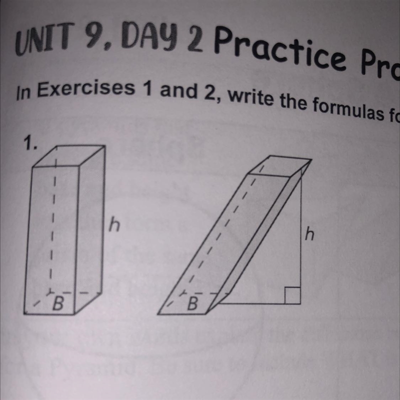 Write the formulas for the volumes of the rectangle prisms PLEASE HELPP!-example-1