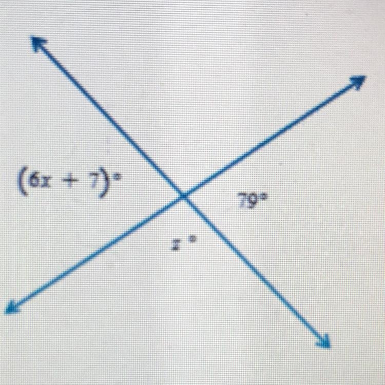 Given the figure below, find the values of x and z.-example-1