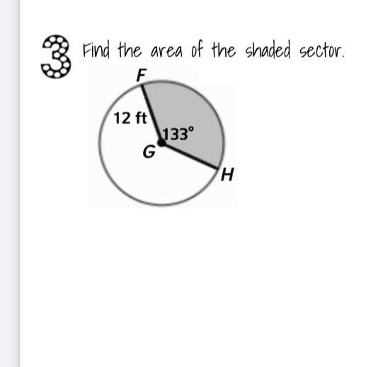 Find the area of the shaded sector.-example-1