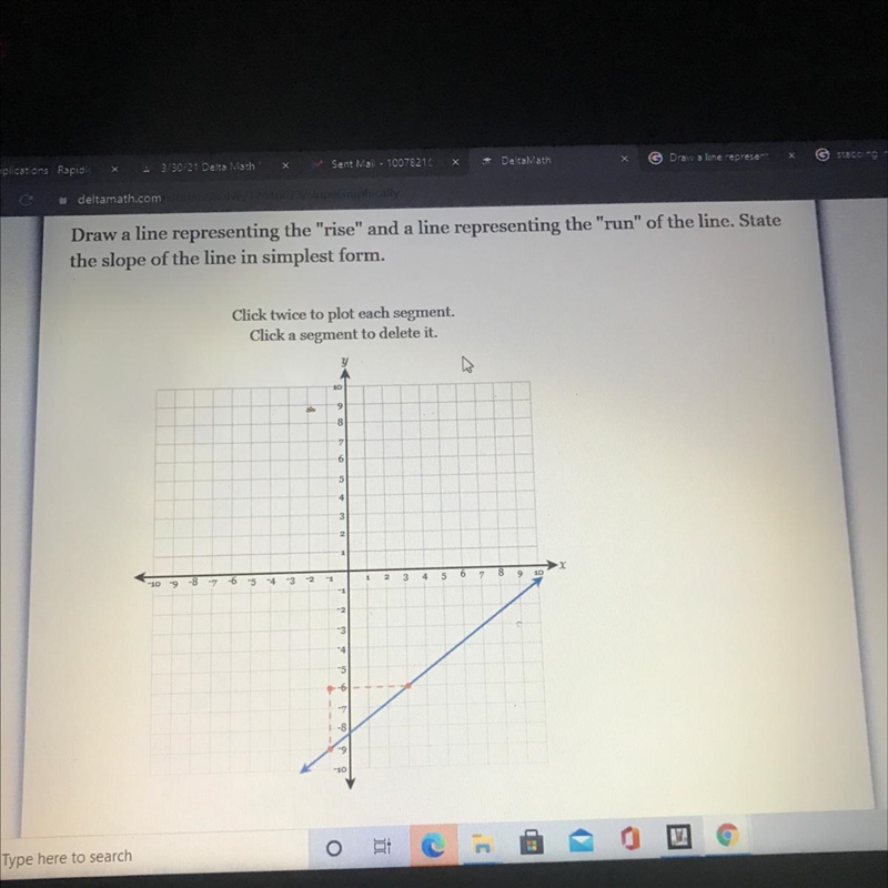 Find the slope of the line?-example-1