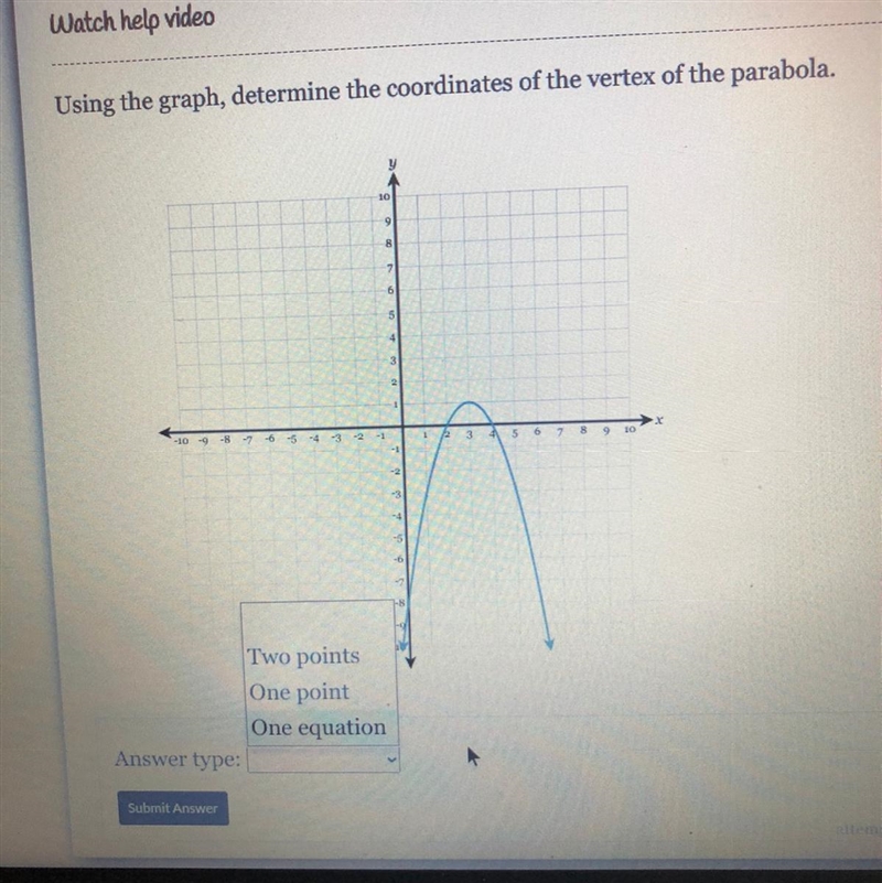 Please help me! what’s the answer? 1) Two points 2) One point 3) One equation-example-1