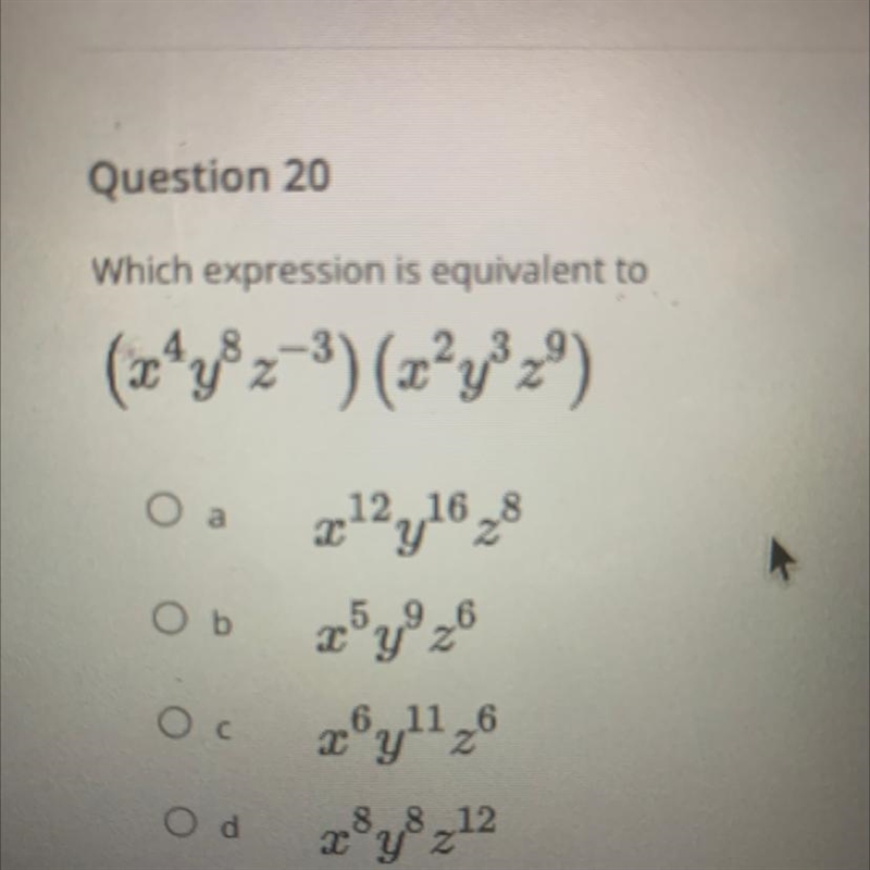 What expression is equivalent to-example-1