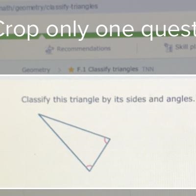 Classify this triangle by its sides and angles. -right and scalene- -right and isosceles-example-1