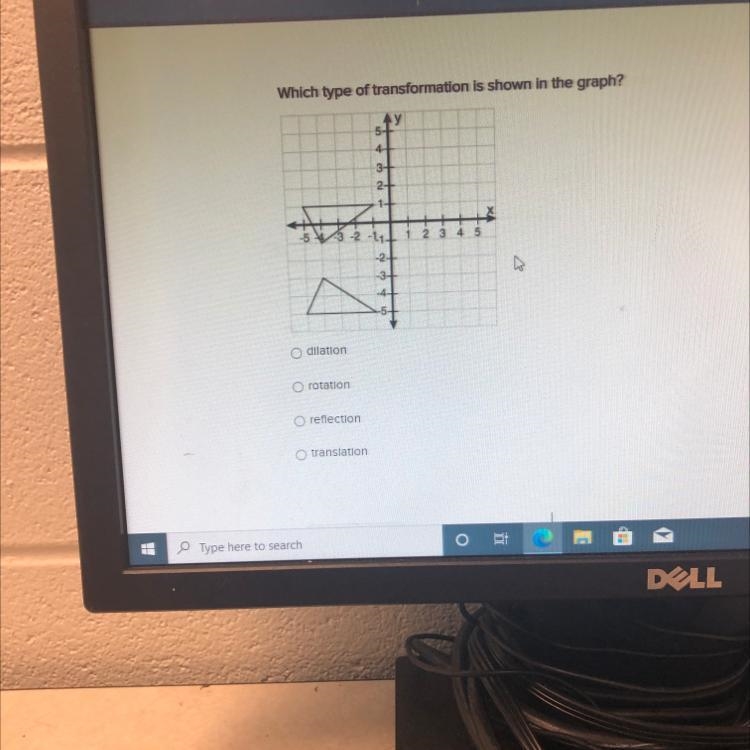 What is the transformation shown in the graph-example-1