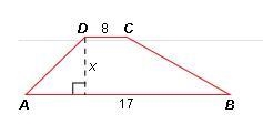 If the area of the trapezoid below is 75 square units, what is the value of x? A. 3 units-example-1