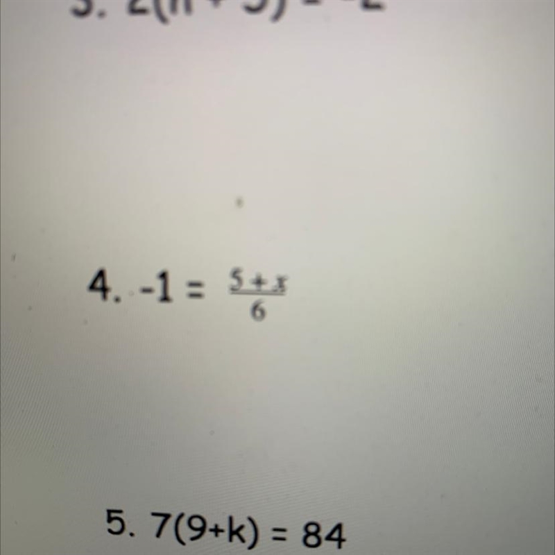 Solve i dont know if this is one or 2 step equation I need help with number 4-example-1