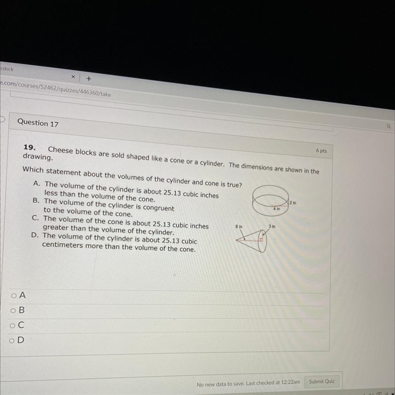 Volume of cylinder & cone ... Help me please-example-1