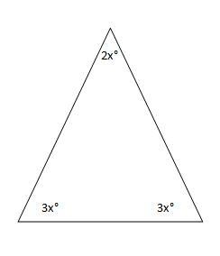 Use what you know about the angle sum theorem for triangles and your algebra skills-example-1