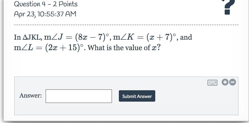 HELP ME WHATS THE VALUE OF X?-example-1