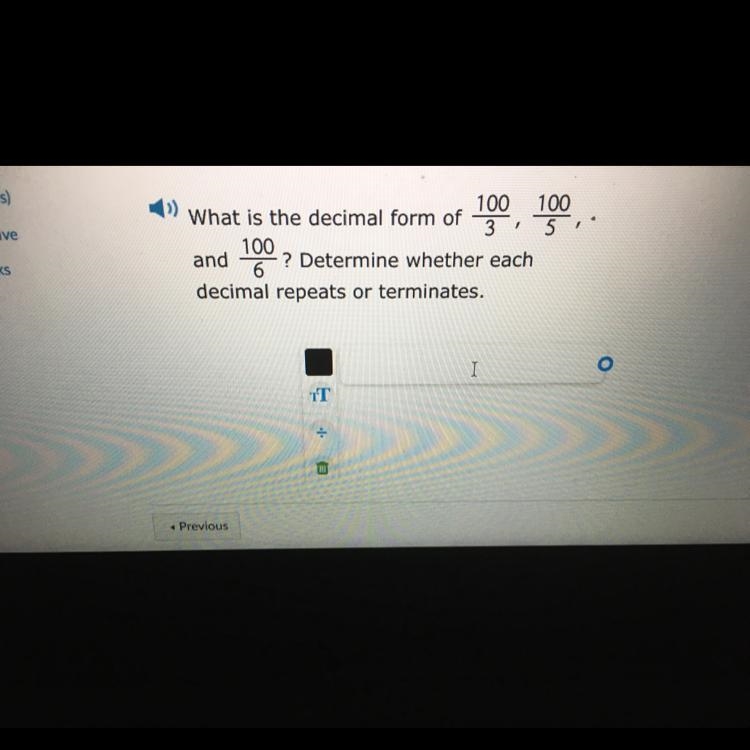 100 100 What is the decimal form of 3,5 100 and ? Determine whether each 6 decimal-example-1