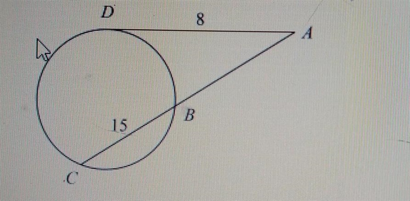 Find AB. Round to the nearest tenth if necessary. ​-example-1