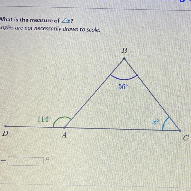 What is the measure of Angles are not necessarily drawn to scale.-example-1