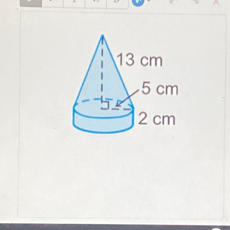 Find the exact surface area of the figure.-example-1