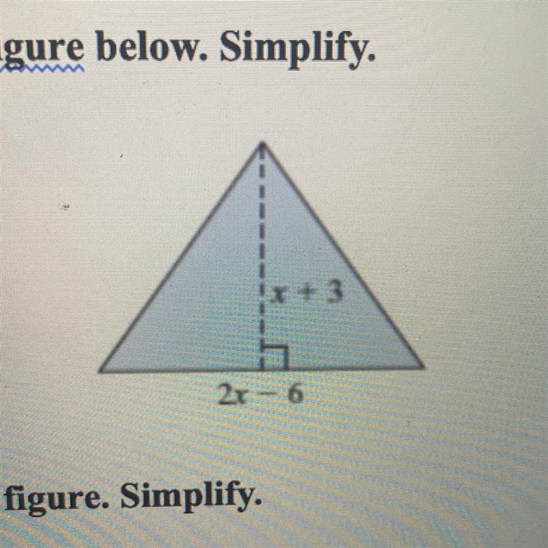 2. What is the area of the figure below. Simplify.-example-1