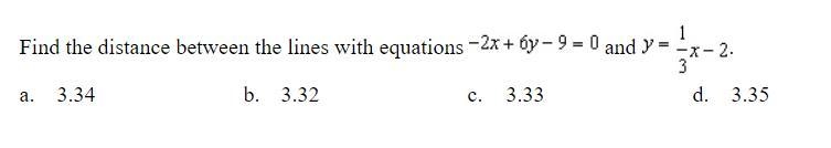 HELLPPPP!!!! Find the distance between the lines-example-1