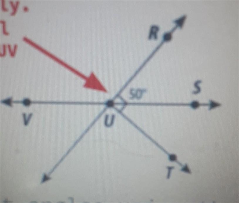 Name a pair of adjacent angles using the picture above.​-example-1