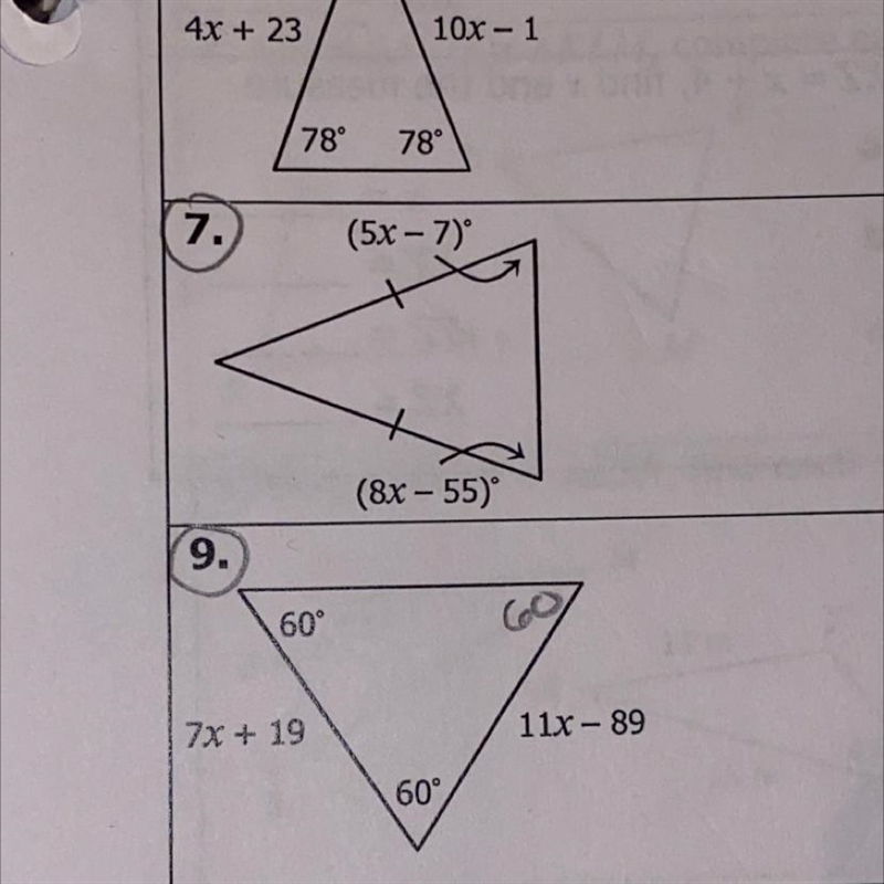 Please help me answer 7 and 9!!-example-1