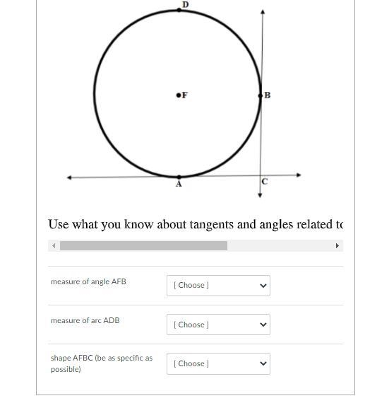 The image below shows F with perpendicular tangent lines at points A and B.-example-1