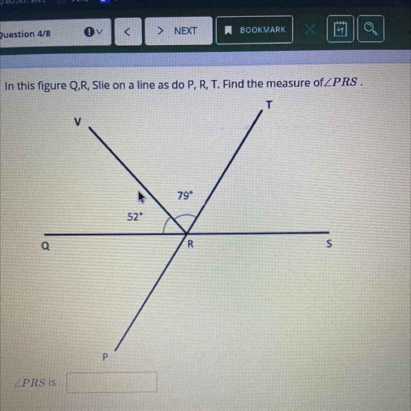 Can someone please help me out I can’t fail this assignment In this figure Q,R, Slie-example-1