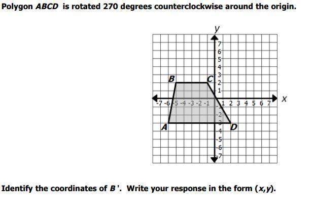 The x - coordinate of B' is _____ . The y - coordinate of B' is _____ please help-example-1