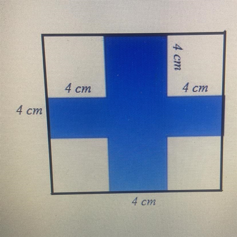 Find the area of the shaded sector. Blue Cross.-example-1