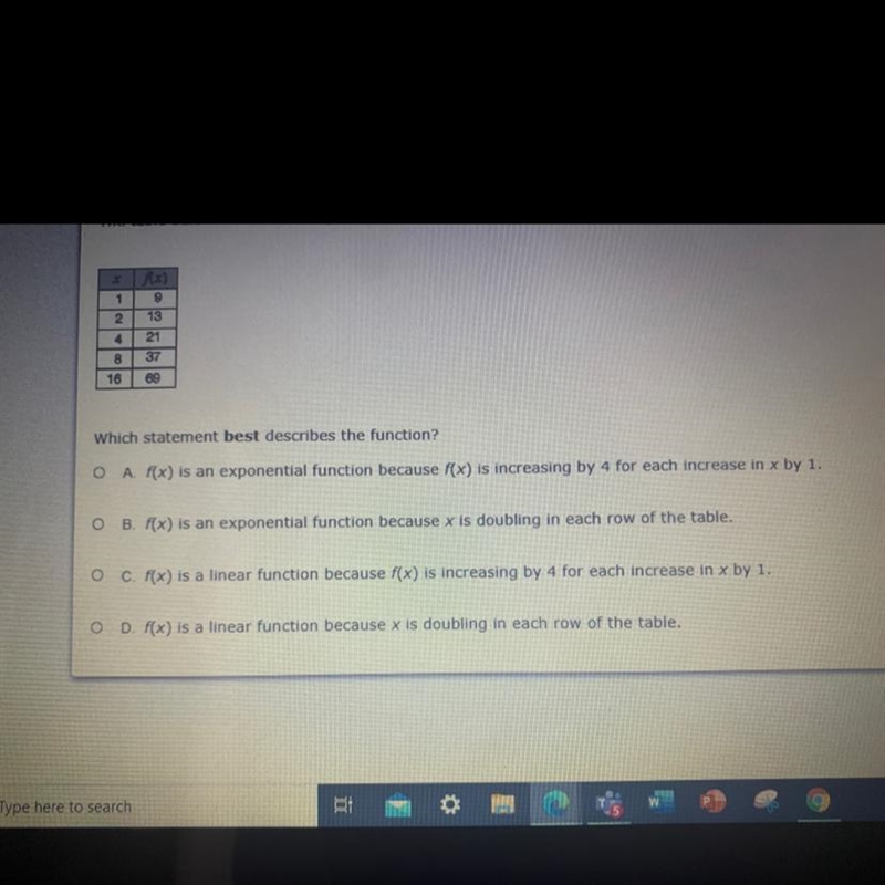 Is the Function exponential?-example-1