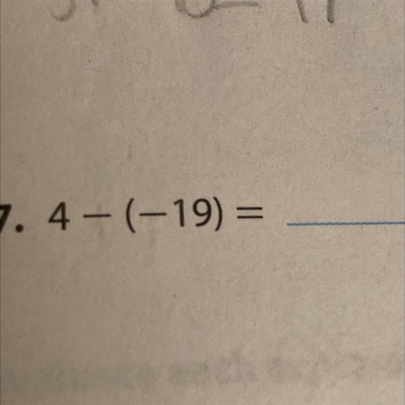 4-(-19) = I need to show a substitution-example-1