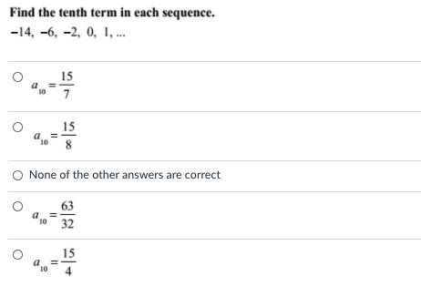 How do you find the tenth term in this sequence-example-1