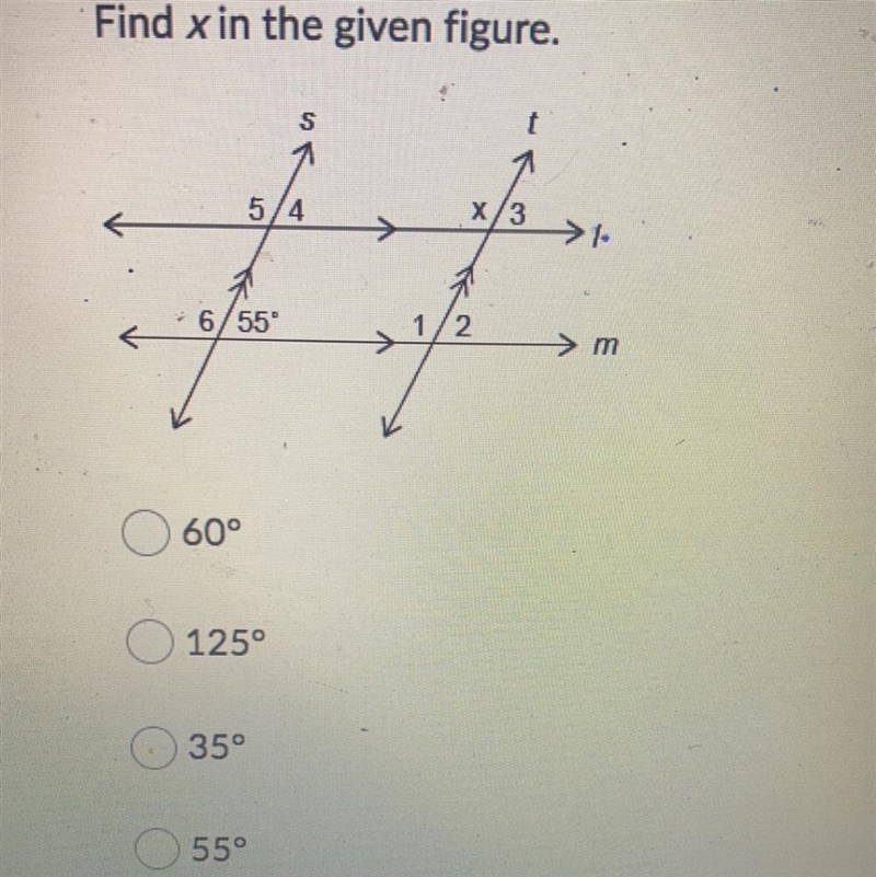 Find x in the given figure.-example-1