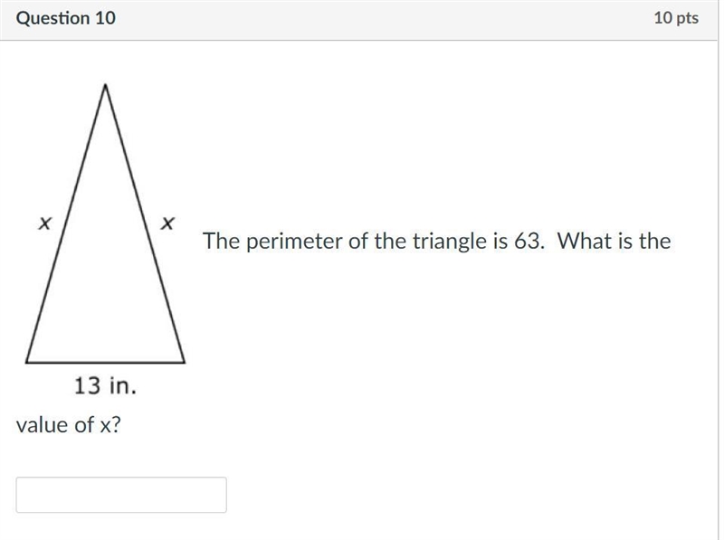 PLEASEE HELP!! what is the perimeter of x?? HURRYYYY-example-1