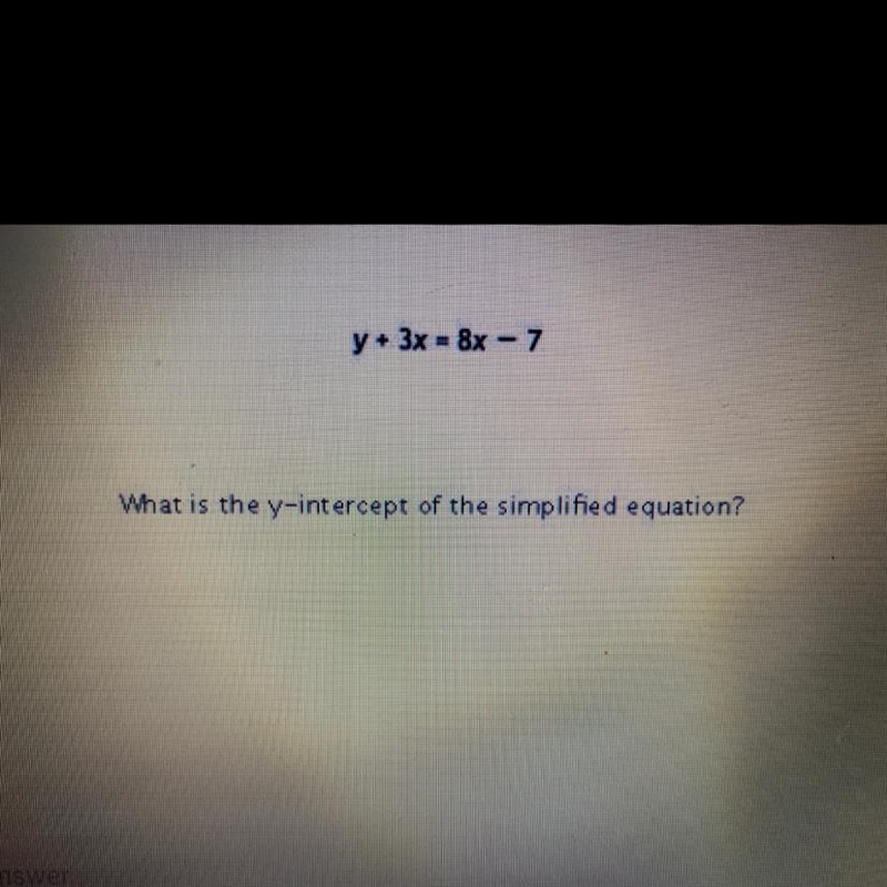 What is the Y-intercept of the simplified equation??-example-1