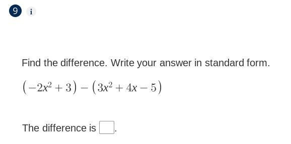 Can you find the difference, and put it in standard form?-example-1