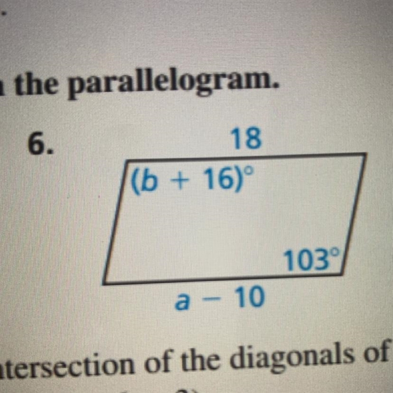 Find the value of each variables in the parallelogram-example-1