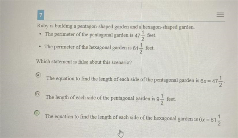 Ruby is building a pentagon-shaped garden and a hexagon-shaped garden. .the perimeter-example-1