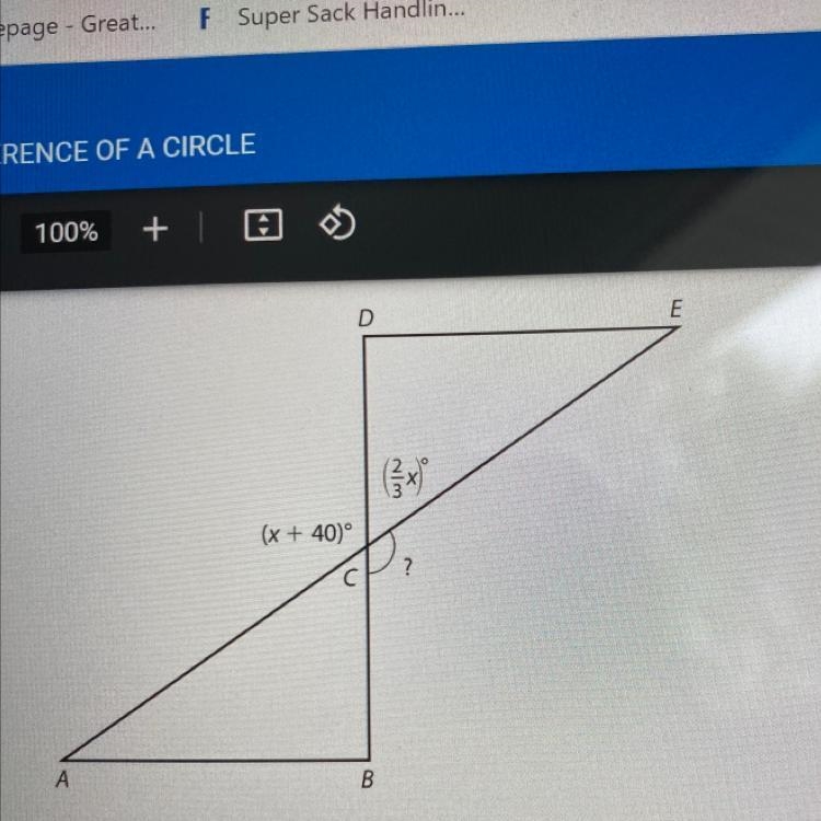 Find X (2/3 x) (x + 40)-example-1