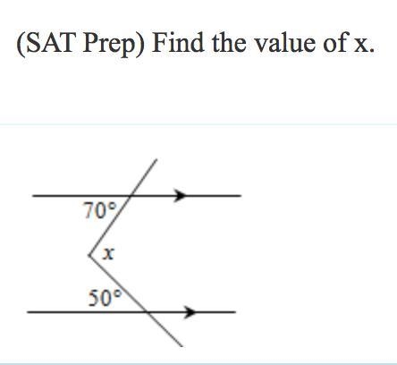 Find the value of x: Geometry 6th Grade-example-1