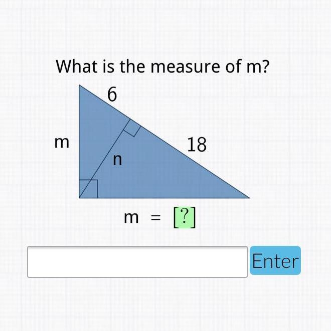 What is the measure of m?-example-1