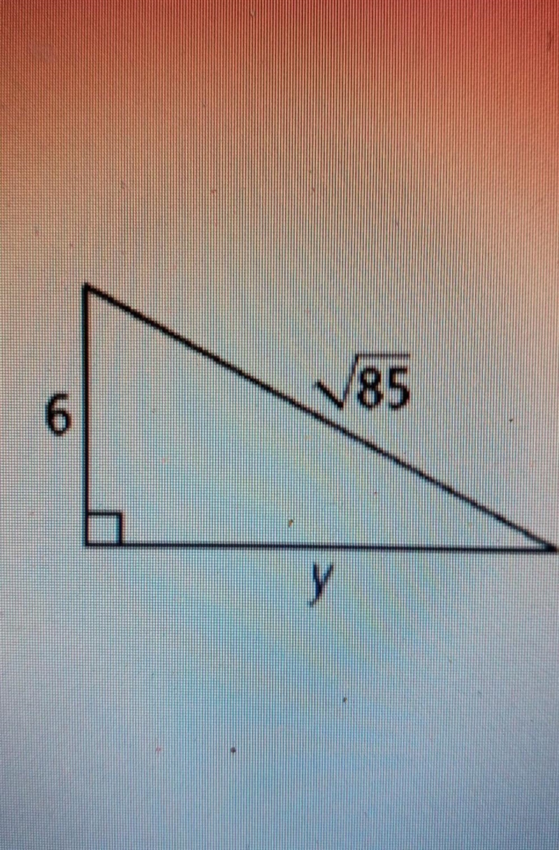 Solve using the Pythagorean theorem. need urgent help​-example-1