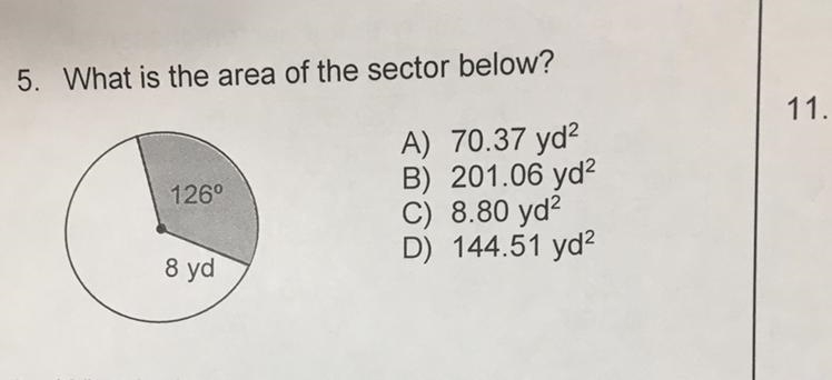 What Is The Area Of The Sector Below? Explain Steps-example-1