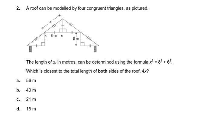 Which is the total length of both sides of the roof 4x-example-1